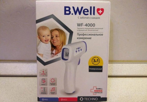 Обзор бесконтактного инфракрасного термометра BWell WF-4000