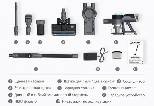 Обзор складного вертикального пылесоса Redkey F10