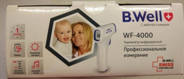 Обзор бесконтактного инфракрасного термометра BWell WF-4000 Обзор бесконтактного инфракрасного термометра BWell WF-4000